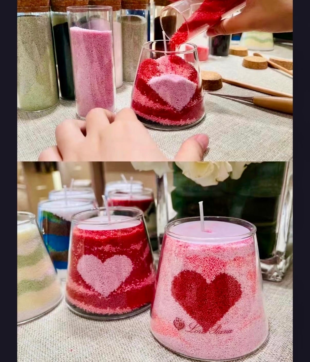 Candle Sand Art