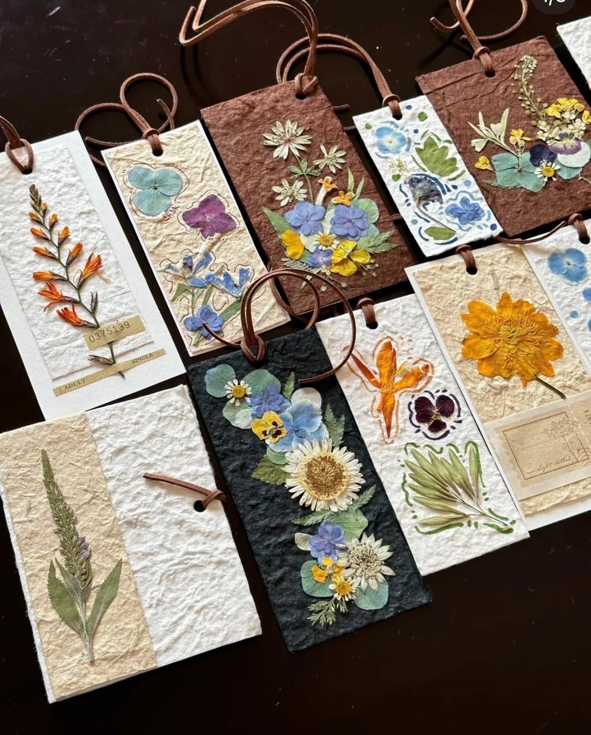 Pressed flower art