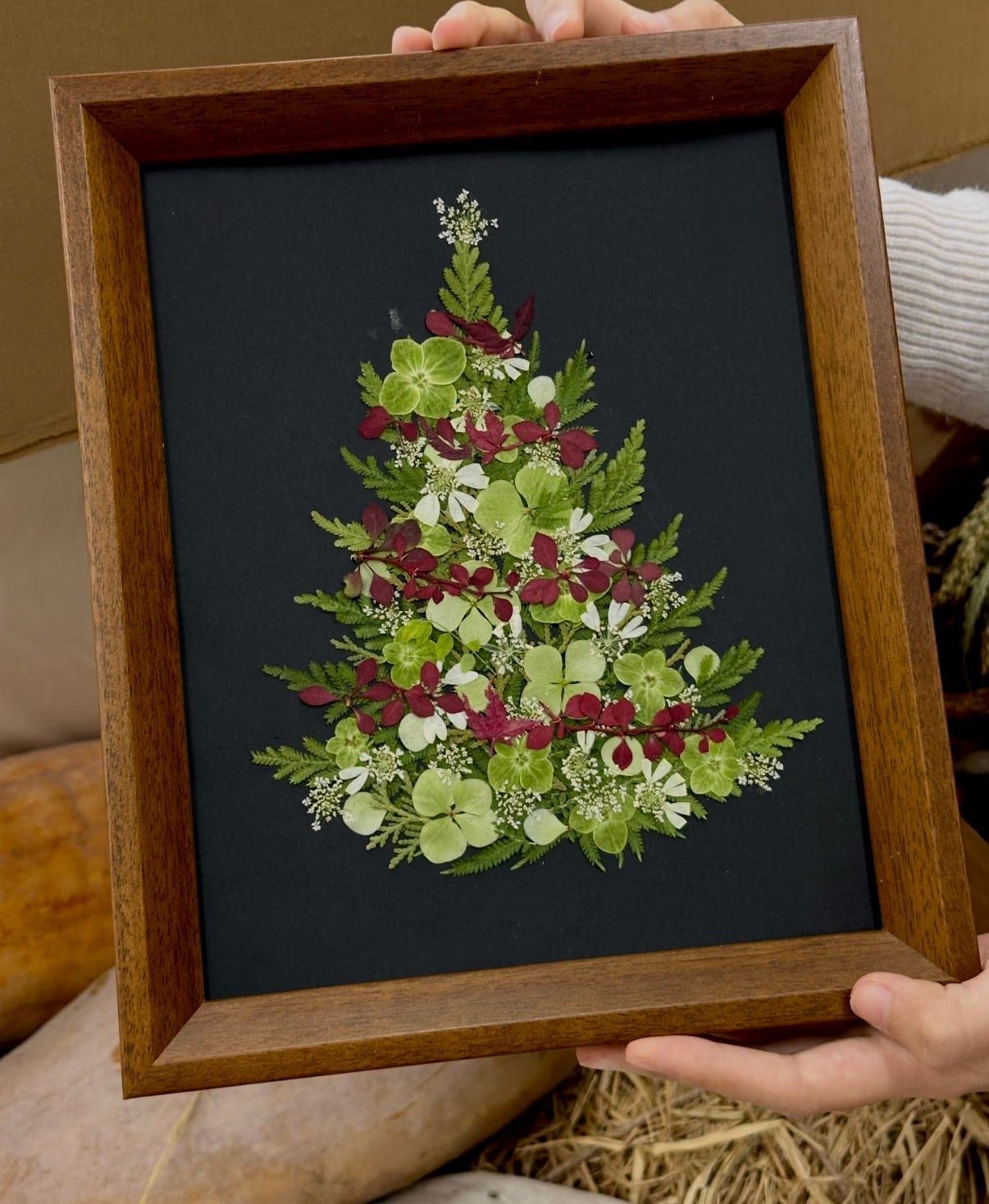 Pressed flower art