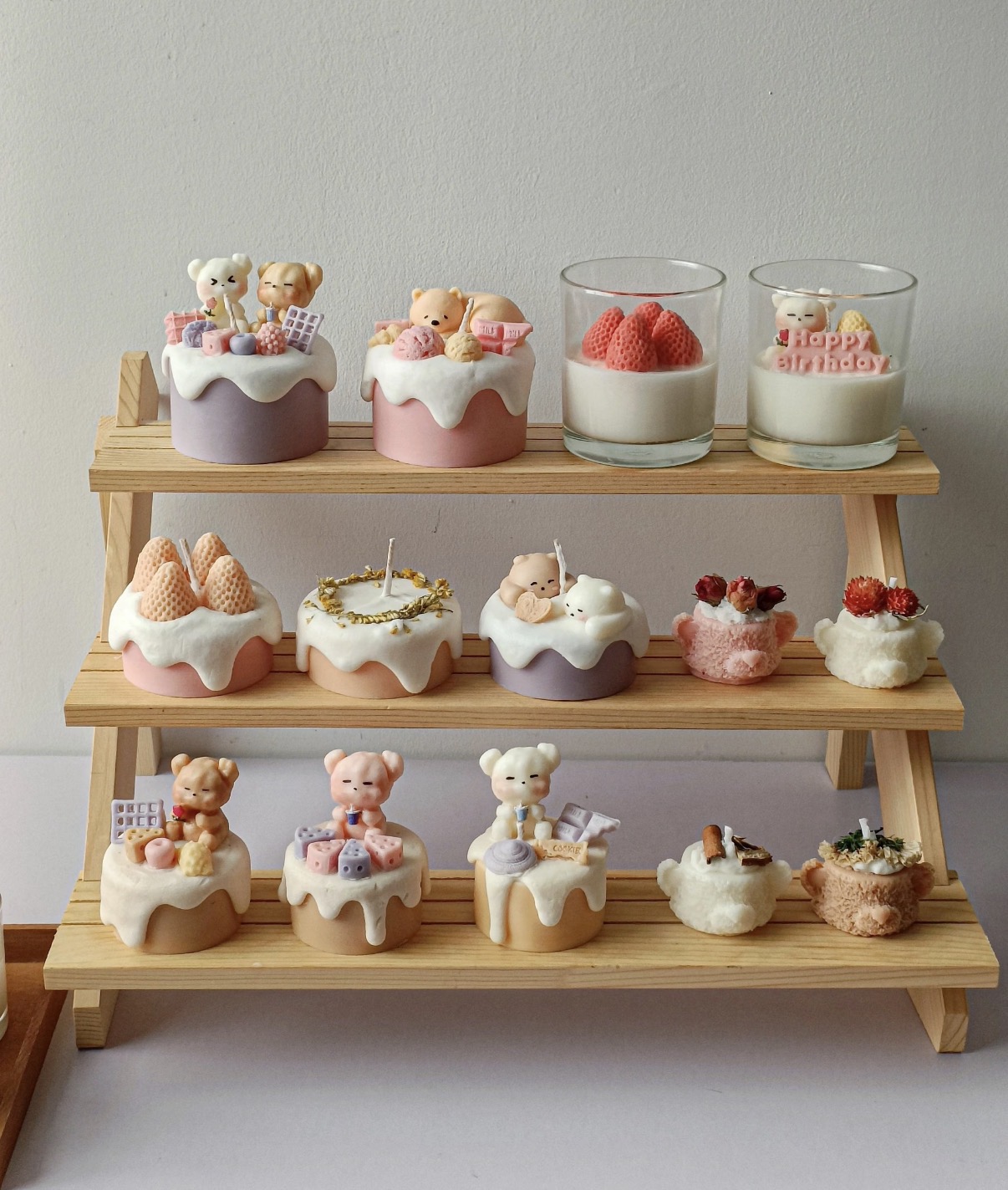 candle cake making