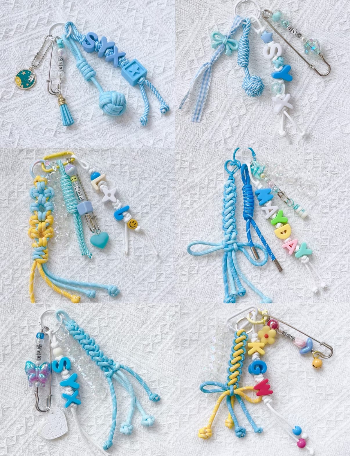 Personalized Paracord Charms
