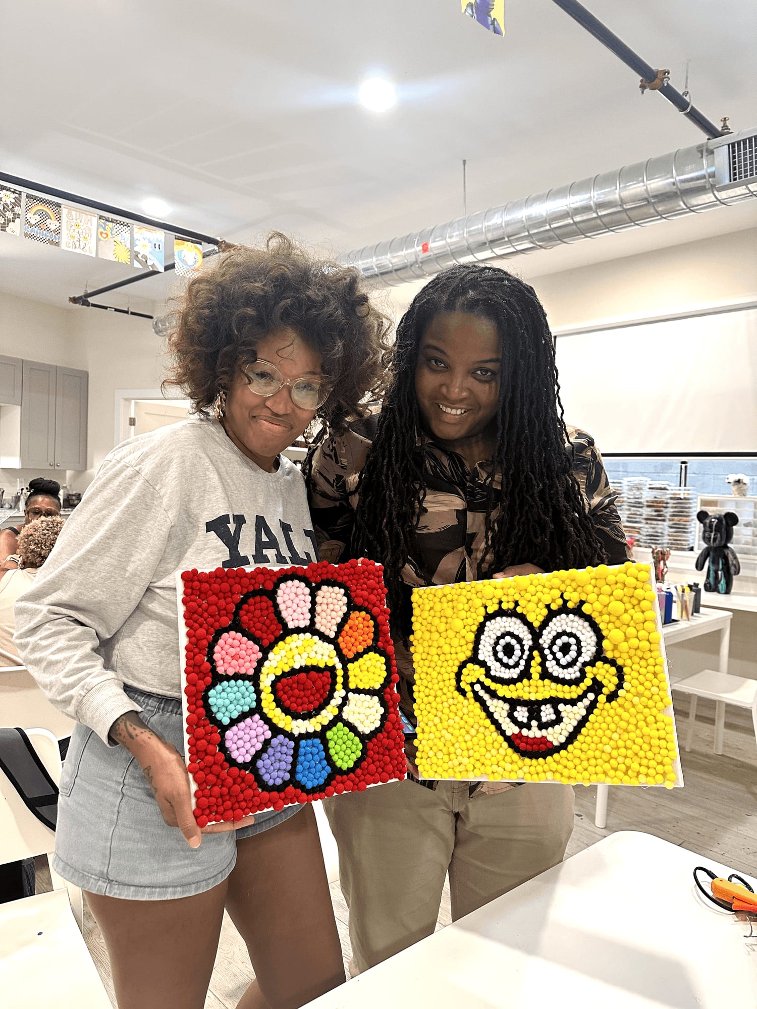 Pompom ball art