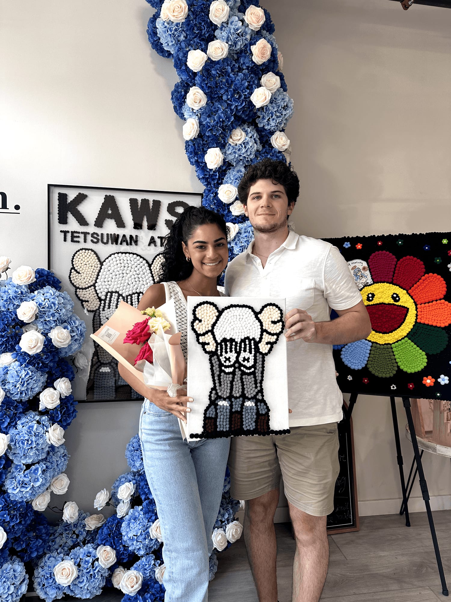 Pompom ball art