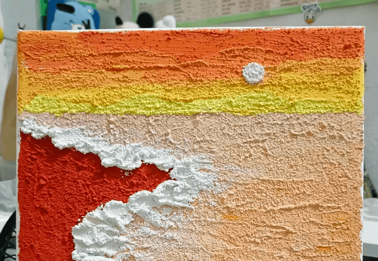 Texture painting canvas
